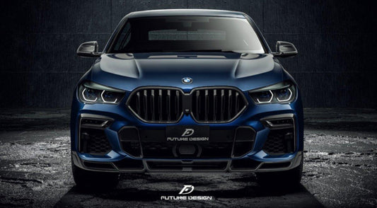 Future Design FD Carbon Fiber FRONT LIP for BMW X6 G06 2020-ON - Performance SpeedShop