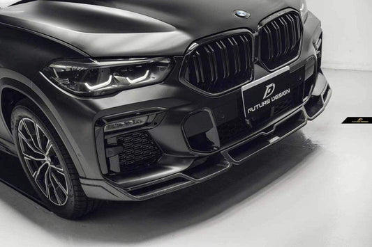 Future Design FD Carbon Fiber FRONT LIP for BMW X6 G06 2020-ON - Performance SpeedShop