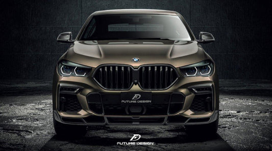 Future Design FD Carbon Fiber FRONT LIP for BMW X6 G06 2020-ON - Performance SpeedShop