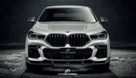 Future Design FD Carbon Fiber FRONT LIP for BMW X6 G06 2020-ON - Performance SpeedShop