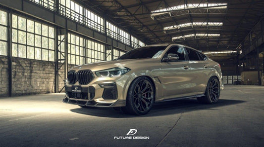 Future Design FD Carbon Fiber FRONT LIP for BMW X6 G06 2020-ON - Performance SpeedShop