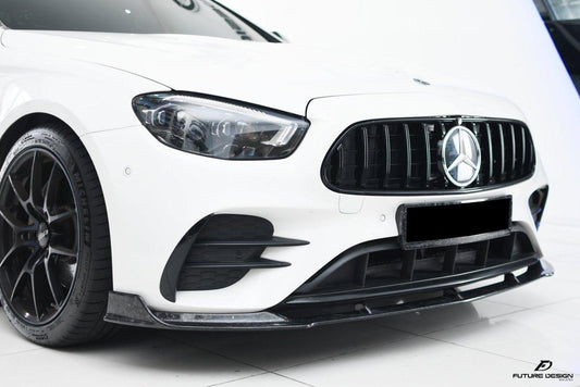 Future design FD Carbon Fiber FRONT LIP for Mercedes Benz E-Class E43 E53 W213 2021-ON FL - Performance SpeedShop