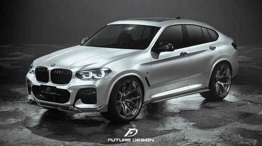 Future Design FD Carbon Fiber FRONT LIP SPLITTER for BMW X4 G02 2019-2021 M40i - Performance SpeedShop