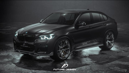 Future Design FD Carbon Fiber FRONT LIP SPLITTER for BMW X4 G02 2019-2021 M40i - Performance SpeedShop