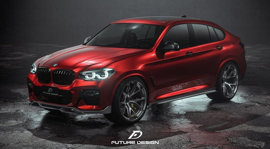 Future Design FD Carbon Fiber FRONT LIP SPLITTER for BMW X4 G02 2019-2021 M40i - Performance SpeedShop