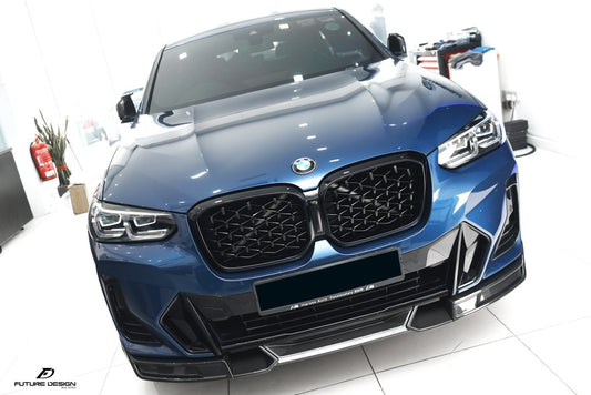 Future Design FD Carbon Fiber FRONT LIP SPLITTER for BMW X4 G02 2019-2021 M40i - Performance SpeedShop