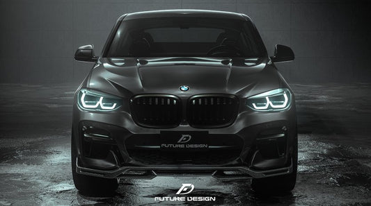 Future Design FD Carbon Fiber FRONT LIP SPLITTER for BMW X4 G02 2019-2021 M40i - Performance SpeedShop