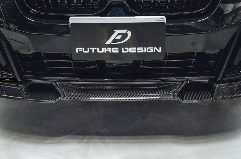 Future Design FD Carbon Fiber FRONT LIP SPLITTER for BMW X4 G02 2022-ON M40i LCI - Performance SpeedShop