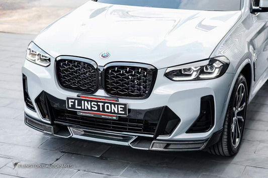 Future Design FD Carbon Fiber FRONT LIP SPLITTER for BMW X4 G02 2022-ON M40i LCI - Performance SpeedShop