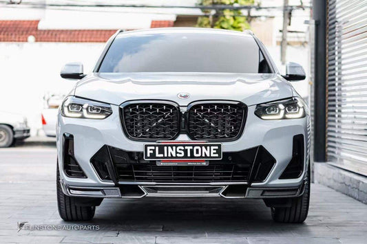 Future Design FD Carbon Fiber FRONT LIP SPLITTER for BMW X4 G02 2022-ON M40i LCI - Performance SpeedShop