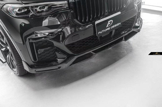 Future Design FD Carbon Fiber FRONT LIP SPLITTER for BMW X7 G07 2020-2022 - Performance SpeedShop