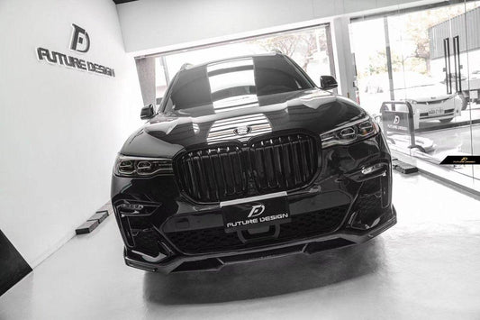 Future Design FD Carbon Fiber FRONT LIP SPLITTER for BMW X7 G07 2020-2022 - Performance SpeedShop