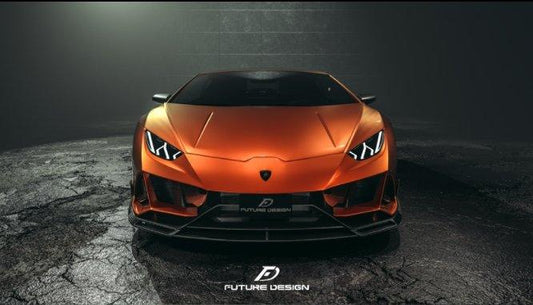 Future Design FD Carbon Fiber FRONT LIP SPLITTER for Lamborghini Huracan EVO AWD - Performance SpeedShop