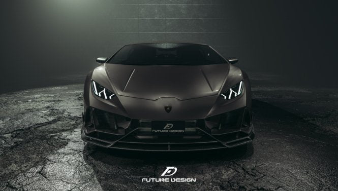 Future Design FD Carbon Fiber FRONT LIP SPLITTER for Lamborghini Huracan EVO AWD - Performance SpeedShop