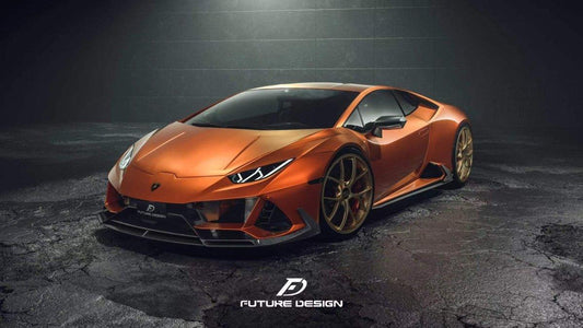 Future Design FD Carbon Fiber FRONT LIP SPLITTER for Lamborghini Huracan EVO AWD - Performance SpeedShop