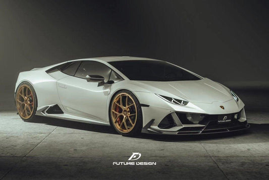 Future Design FD Carbon Fiber FRONT LIP SPLITTER for Lamborghini Huracan EVO AWD - Performance SpeedShop