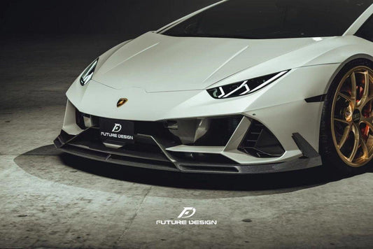 Future Design FD Carbon Fiber FRONT LIP SPLITTER for Lamborghini Huracan EVO AWD - Performance SpeedShop