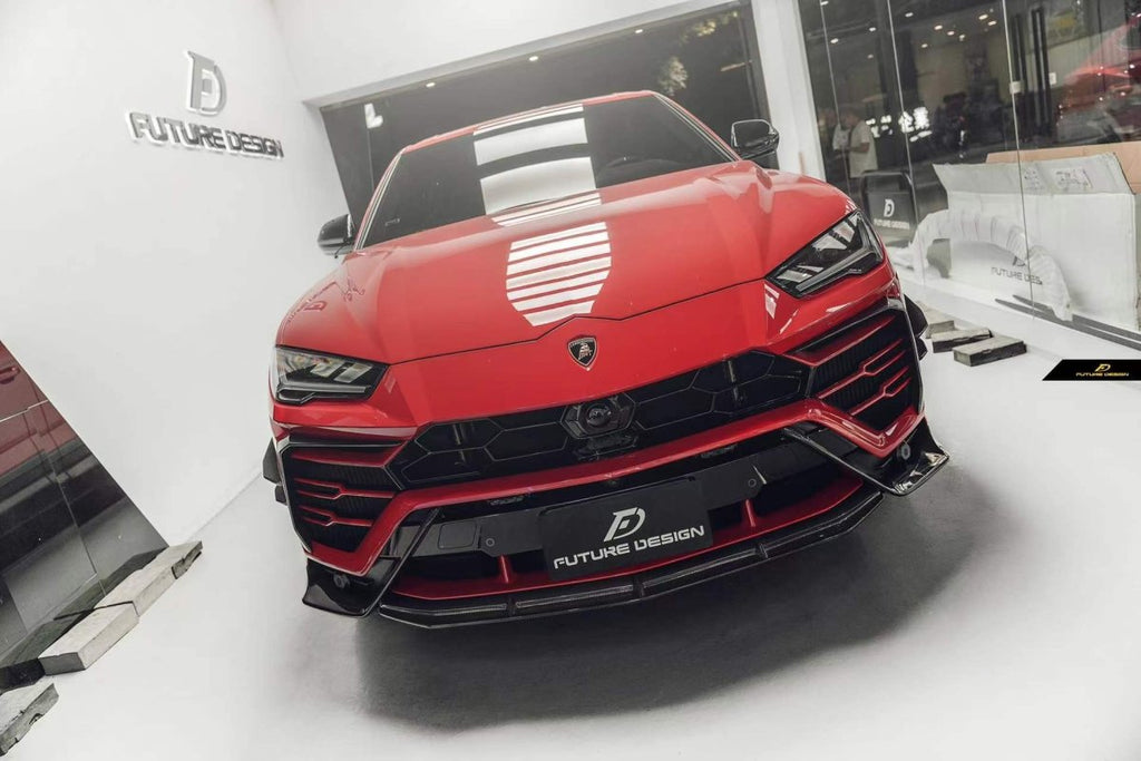 Future Design FD Carbon Fiber FRONT LIP SPLITTER for Lamborghini Urus - Performance SpeedShop
