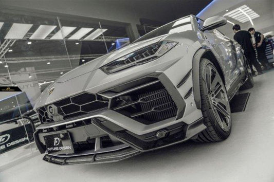 Future Design FD Carbon Fiber FRONT LIP SPLITTER for Lamborghini Urus - Performance SpeedShop