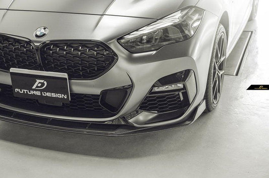 Future Design FD Carbon Fiber FRONT SPLITTER for 2 Series F44 M235i Gran Coupe 2020-ON - Performance SpeedShop