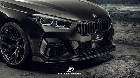 Future Design FD Carbon Fiber FRONT SPLITTER for 2 Series F44 M235i Gran Coupe 2020-ON - Performance SpeedShop