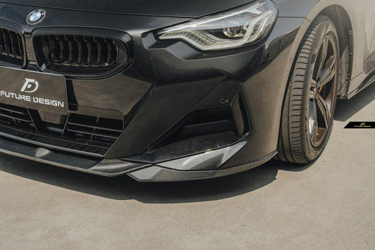 Future Design FD Carbon Fiber FRONT SPLITTER for 2 Series G42 230i M240i 2022-ON - Performance SpeedShop