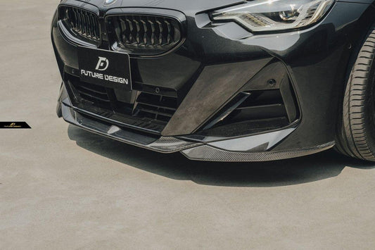 Future Design FD Carbon Fiber FRONT SPLITTER for 2 Series G42 230i M240i 2022-ON - Performance SpeedShop