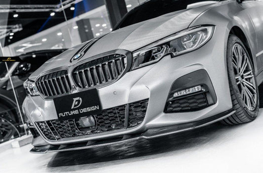 Future Design FD Carbon Fiber Front Splitter for BMW G20 / G21 3 Series M340i 330i - Performance SpeedShop