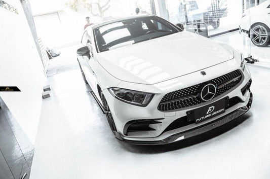 Future Design FD Carbon Fiber FRONT SPLITTER For CLS450 CLS53 W257 C257 2019-2021 - Performance SpeedShop