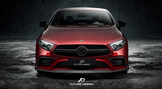 Future Design FD Carbon Fiber FRONT SPLITTER For CLS450 CLS53 W257 C257 2019-2021 - Performance SpeedShop