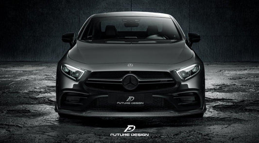 Future Design FD Carbon Fiber FRONT SPLITTER For CLS450 CLS53 W257 C257 2019-2021 - Performance SpeedShop