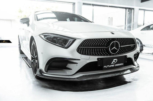 Future Design FD Carbon Fiber FRONT SPLITTER For CLS450 CLS53 W257 C257 2019-2021 - Performance SpeedShop