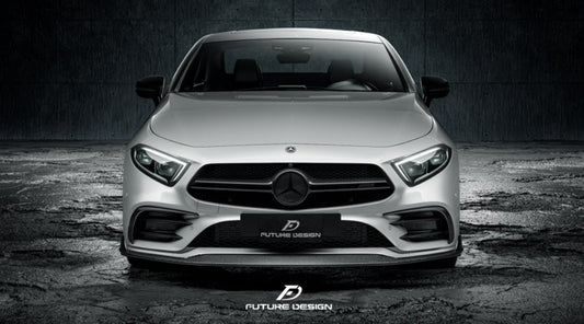 Future Design FD Carbon Fiber FRONT SPLITTER For CLS450 CLS53 W257 C257 2019-2021 - Performance SpeedShop