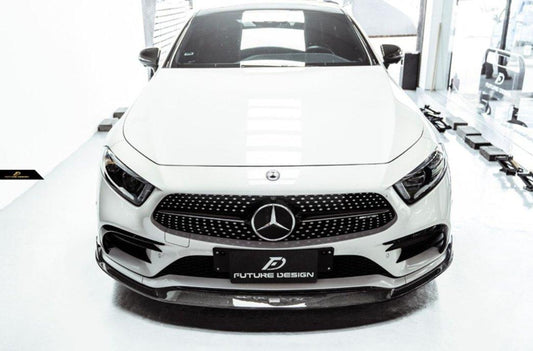 Future Design FD Carbon Fiber FRONT SPLITTER For CLS450 CLS53 W257 C257 2019-2021 - Performance SpeedShop