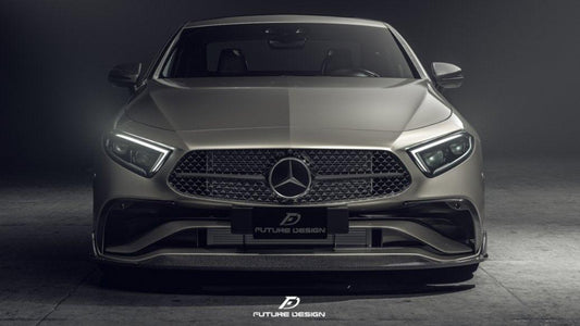 Future Design FD Carbon Fiber FRONT SPLITTER For CLS450 CLS53 W257 C257 2022-ON - Performance SpeedShop