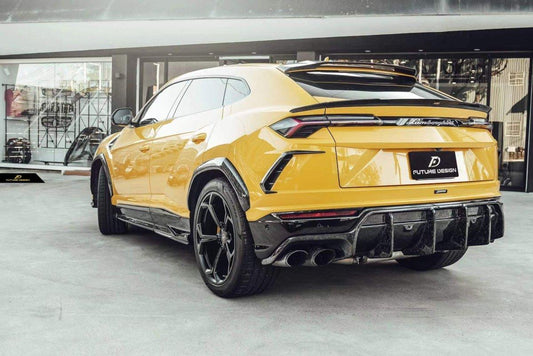 Future Design FD Carbon Fiber REAR BUMPER CANARDS FOR Lamborghini Urus - Performance SpeedShop