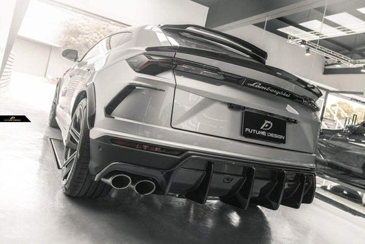 Future Design FD Carbon Fiber REAR BUMPER CANARDS FOR Lamborghini Urus - Performance SpeedShop