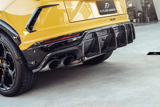 Future Design FD Carbon Fiber REAR BUMPER CANARDS FOR Lamborghini Urus - Performance SpeedShop