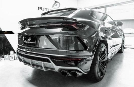 Future Design FD Carbon Fiber REAR BUMPER CANARDS FOR Lamborghini Urus - Performance SpeedShop