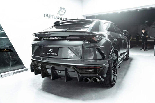 Future Design FD Carbon Fiber REAR BUMPER CANARDS FOR Lamborghini Urus - Performance SpeedShop