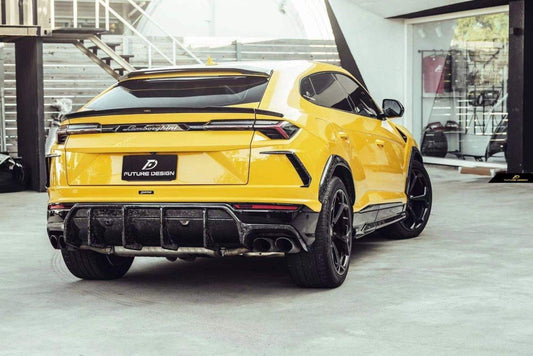 Future Design FD Carbon Fiber REAR BUMPER CANARDS FOR Lamborghini Urus - Performance SpeedShop