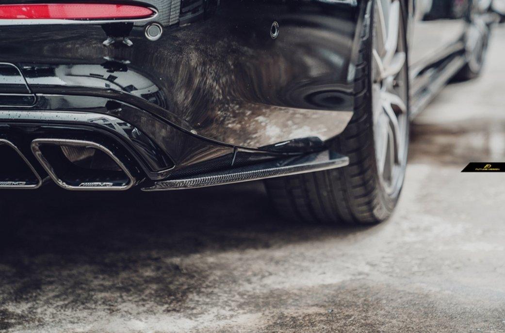Future design FD Carbon Fiber REAR CANARDS for Mercedes Benz E-Class ...