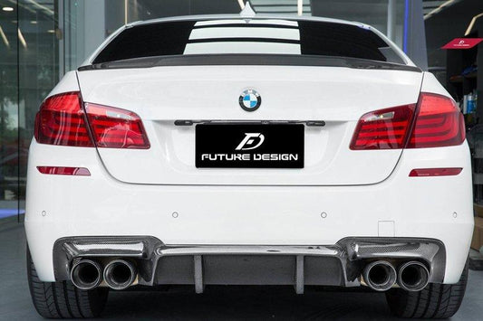 Future Design FD Carbon Fiber Rear Diffuser for BMW M5 & 5 series F10 F11 F18 520 528 535 with M-Package - Performance SpeedShop