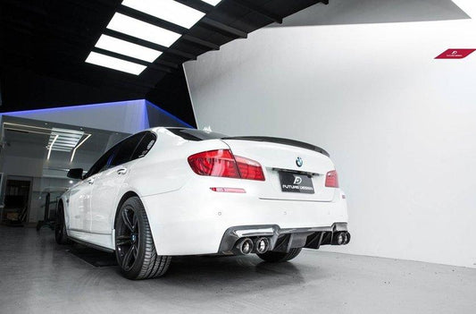 Future Design FD Carbon Fiber Rear Diffuser for BMW M5 & 5 series F10 F11 F18 520 528 535 with M-Package - Performance SpeedShop