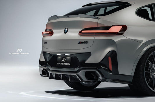 Future Design FD Carbon Fiber REAR DIFFUSER for BMW X4 G02 2022-ON Facelift FL M40i - Performance SpeedShop