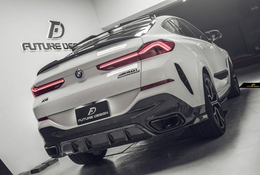 Future Design FD Carbon Fiber REAR DIFFUSER for BMW X6 G06 2020-ON - Performance SpeedShop