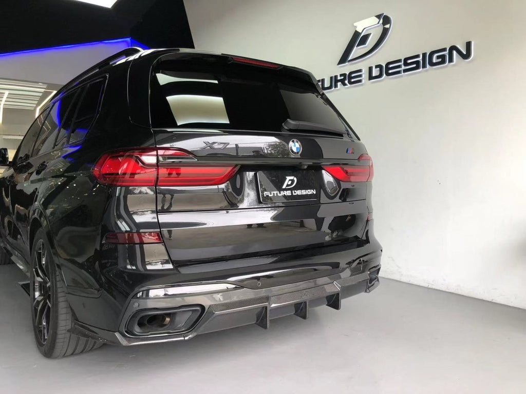 Future Design FD Carbon Fiber REAR DIFFUSER for BMW X7 G07 2020-2022 - Performance SpeedShop