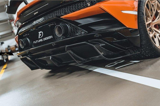 Future Design FD Carbon Fiber REAR DIFFUSER for Lamborghini Huracan EVO - Performance SpeedShop