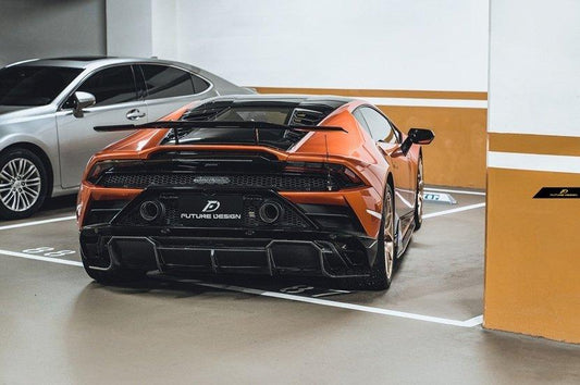 Future Design FD Carbon Fiber REAR DIFFUSER for Lamborghini Huracan EVO - Performance SpeedShop