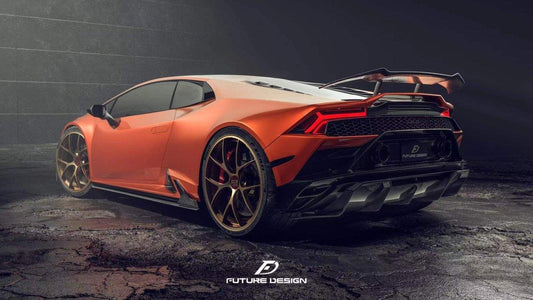 Future Design FD Carbon Fiber REAR DIFFUSER for Lamborghini Huracan EVO - Performance SpeedShop